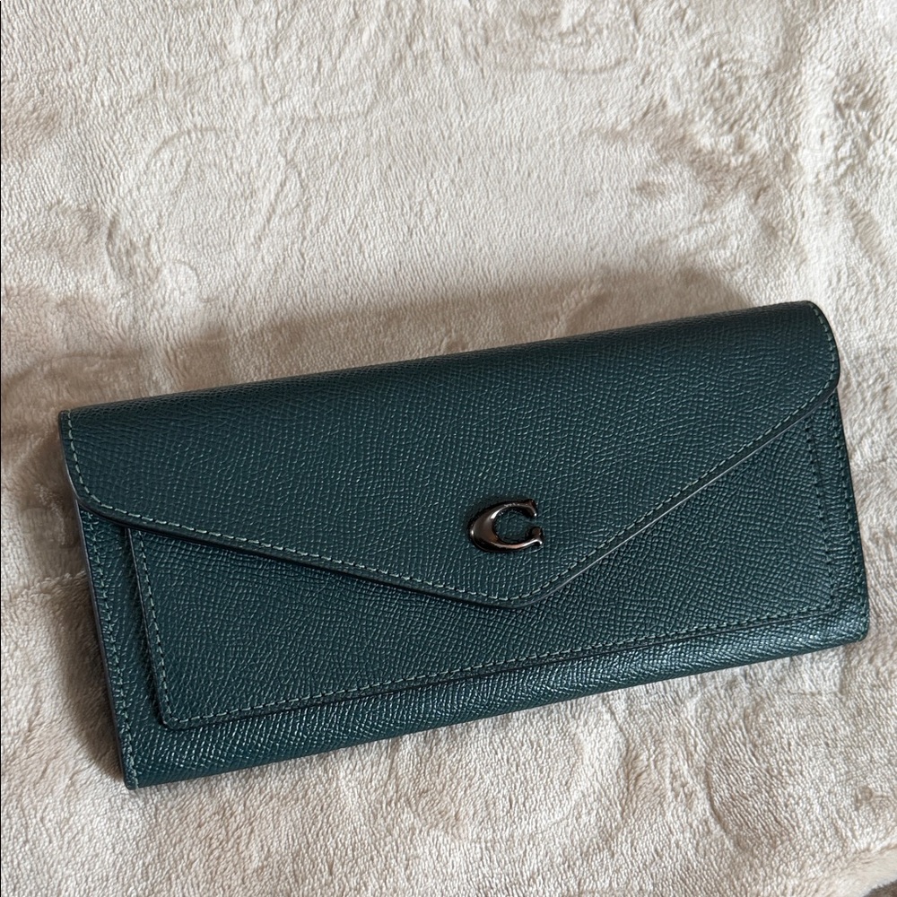 Coach WYN Soft Wallet - Dark Green
